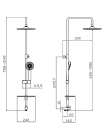 Душевая стойка Lemark LM8803C