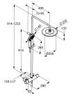 Душевая стойка Kludi Freshline 6709205-00
