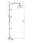 Душевая стойка Bravat Opal F6125183CP-A1-RUS