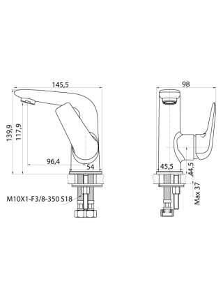 Смеситель Edelform Iris IR1800 для раковины