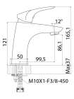 Смеситель Edelform Flor FR1800 для раковины