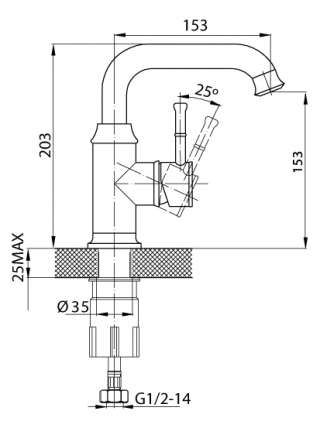 Смеситель Edelform Mollis ML5800C для кухонной мойки
