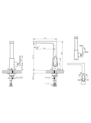 Смеситель Bravat SPRING F779113C для кухни