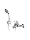 Смеситель Bravat FIT 7F6135188CP-B-RUS для ванны с коротким изливом + шланг/душ