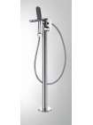 Смеситель напольный Bravat GINA F665104C-B2-RUS + шланг/душ хром