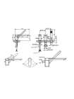 К-кт каскадного смесителя Bravat PHILLIS F556101C-2-RUS на 3 отв, + шланг/душ хром