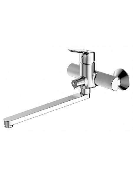Смеситель Bravat Drop F64898C-LB/D244C для ванны с душем излив 300 мм + шланг/душ