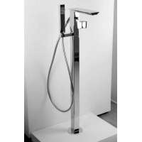 Смеситель напольный Bravat PHILLIS F656101C-B2-RUS + шланг/душ хром