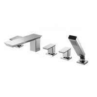 К-кт каскадного смесителя Bravat PHILLIS F556101C-RUS К на 5 отв, + шланг/душ
