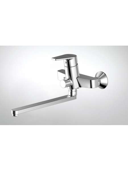 Смеситель Bravat Line F65299C-1L для ванны с душем излив 300 мм