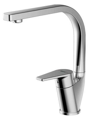 Смеситель Bravat Line F75299C-2 для кухни с высоким поворотным изливом