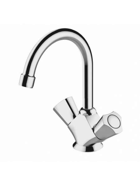 Смеситель Bravat DUO F1133186CP-RUS для раковины без донного клапана