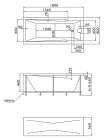 Акриловая ванна 1MarKa Raguza 180x80