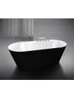 Акриловая ванна BelBagno BB14-NERO/BIA