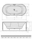 Акриловая ванна Alpen IO W 180x85