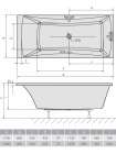 Акриловая ванна Alpen Alia 180x80