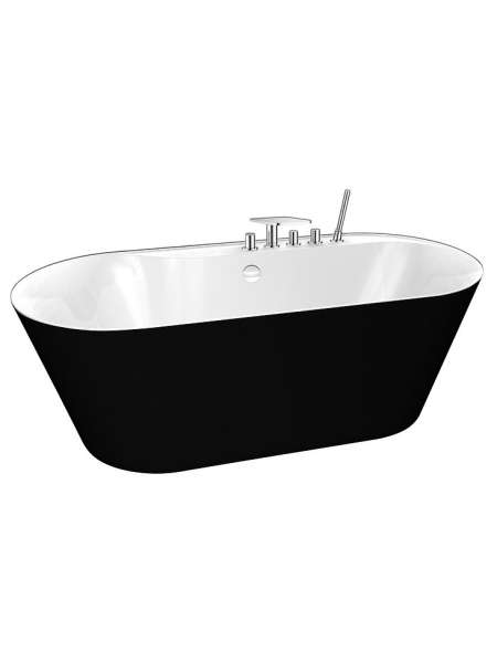 Акриловая ванна BelBagno BB14-NERO/BIA
