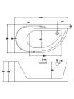 Акриловая ванна BelBagno BB44-1500-R