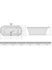 Акриловая ванна Alpen Matrix L 175x80