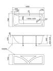Акриловая ванна 1MarKa Modern 160х70 см