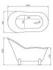 Акриловая ванна BelBagno BB08
