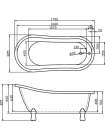 Акриловая ванна BelBagno BB04