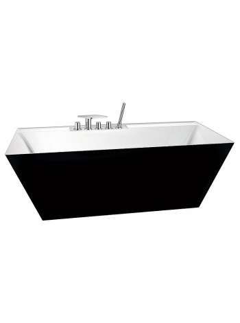Акриловая ванна BelBagno BB19-NERO/BIA