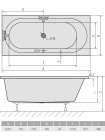 Акриловая ванна Alpen Astra B 165x75