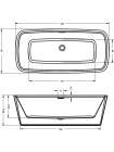 Акриловая ванна Riho Admire FS 180x84