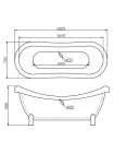 Акриловая ванна BelBagno BB05