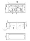 Акриловая ванна 1MarKa Dinamica 180x80