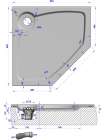 Поддон для душа GuteWetter Deluxe 90x90x2 P белый