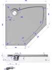 Поддон для душа GuteWetter Deluxe 90x90x4 P серый