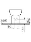 Биде напольное VitrA S20 5509B003