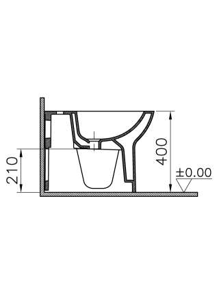 Биде напольное VitrA S20 5509B003