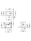 Биде напольное Duravit ME by Starck 2289100000