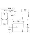 Биде напольное BelBagno Prado BB10150B