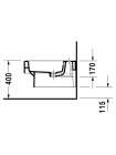 Биде подвесное Duravit Vero 223915