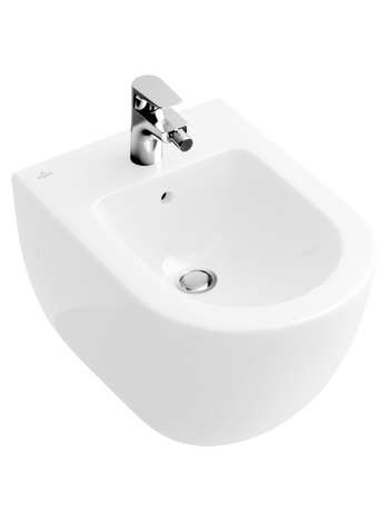 Биде подвесное Villeroy & Boch Subway 2.0 5400 00R1 alpin, Сeramicplus