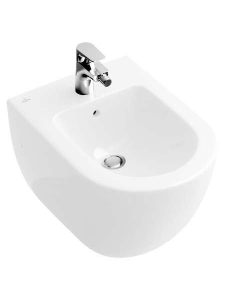 Биде подвесное Villeroy & Boch Subway 2.0 5400 00R1 alpin, Сeramicplus