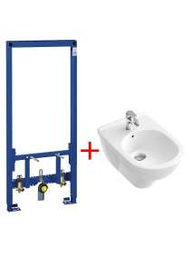 Комплект Биде подвесное Villeroy & Boch O'Novo 5460 0001 alpin + Система инсталляции для биде Grohe Rapid SL 38553001