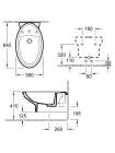 Биде подвесное Villeroy & Boch Amadea 7E86 B0 R2 star white