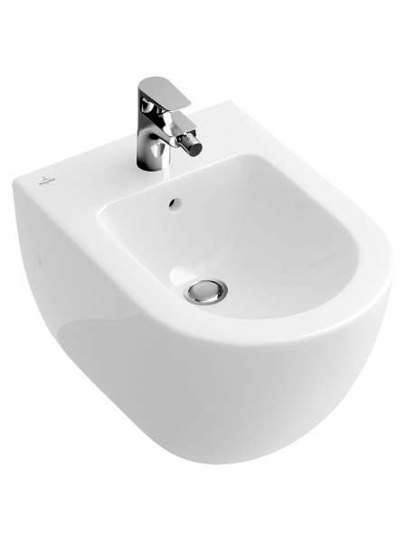 Биде подвесное Villeroy & Boch Subway 7400 00R1 alpin, Сeramicplus