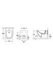 Биде подвесное Villeroy & Boch Subway 7400 00R1 alpin, Сeramicplus