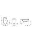 Биде подвесное Villeroy & Boch Amadea 7E86 B0R1 alpin