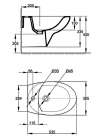 Комплект Биде подвесное Jacob Delafon Patio E4189 + Инсталляция VitrA 780-5820 + Смеситель Jacob Delafon July E16028-4-CP + Сифон Geberit 151.108.11.1