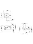 Биде подвесное Duravit Starck 1 02741500001-WG антигрязевое покрытие