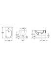 Биде подвесное Villeroy & Boch Sentique 5422 00R2 star white CeramicPlus