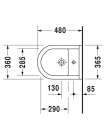 Биде подвесное Duravit Starck 3 2231150000