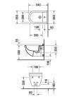 Биде подвесное Duravit Starck 3 228015